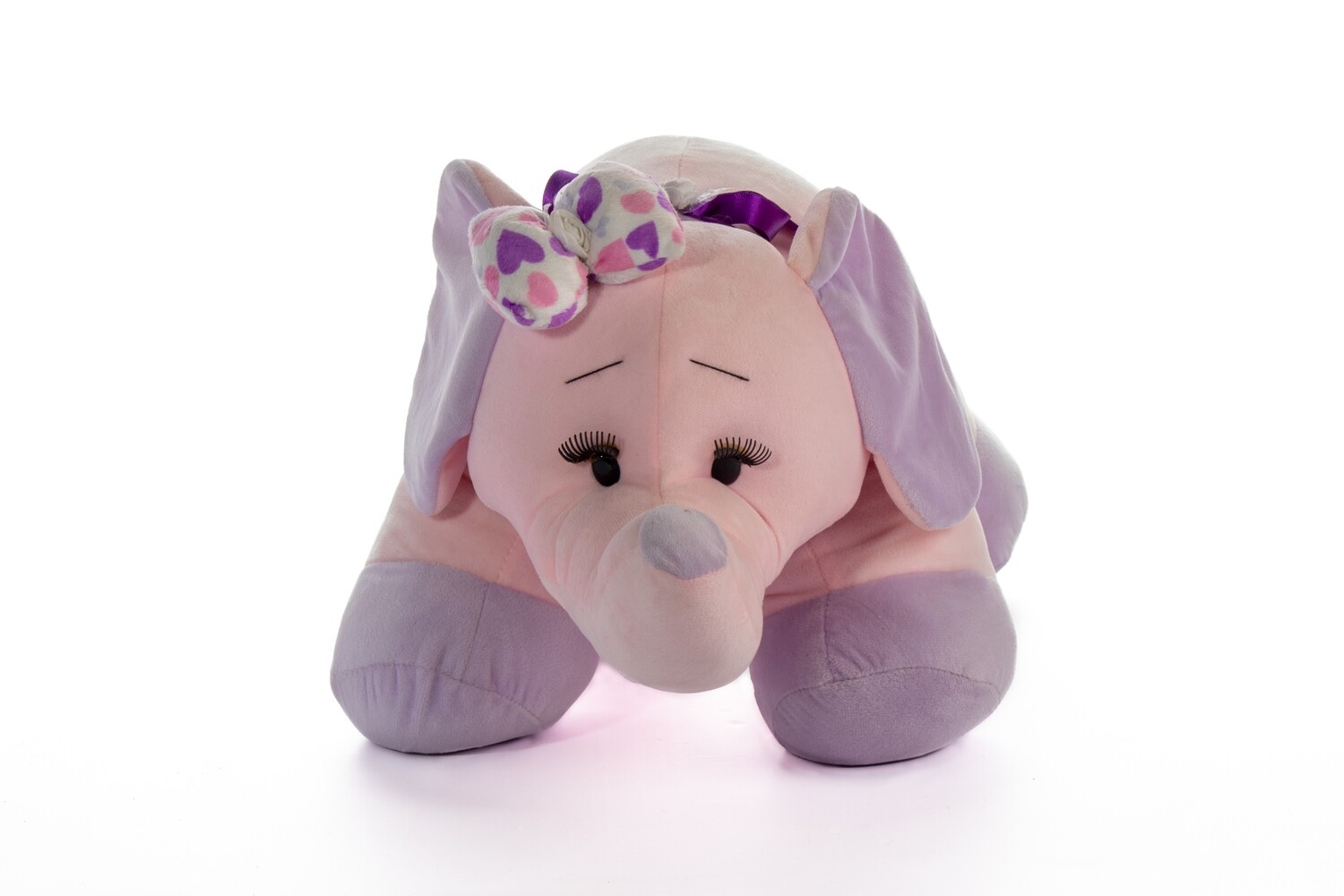 Peluche Elefantita Rosada en Caja de Regalo