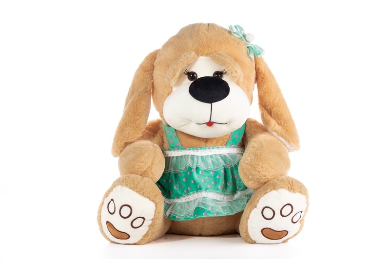 Peluche de perrita Tamaño Grande en caja de regalo