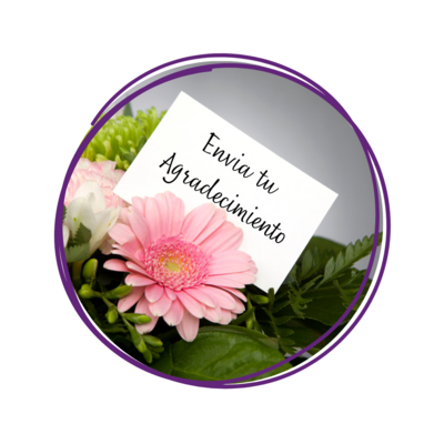 Tarjeta de Saludo Virtual Agradece por tu Ramo