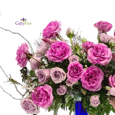mini rosas lilas