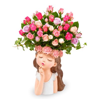 Romantic Arrangement of Premium Spray Roses Romantic Arrangement of Premium Spray Roses