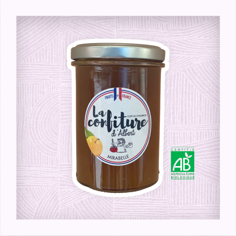 Confiture bio de Mirabelle 240 grs