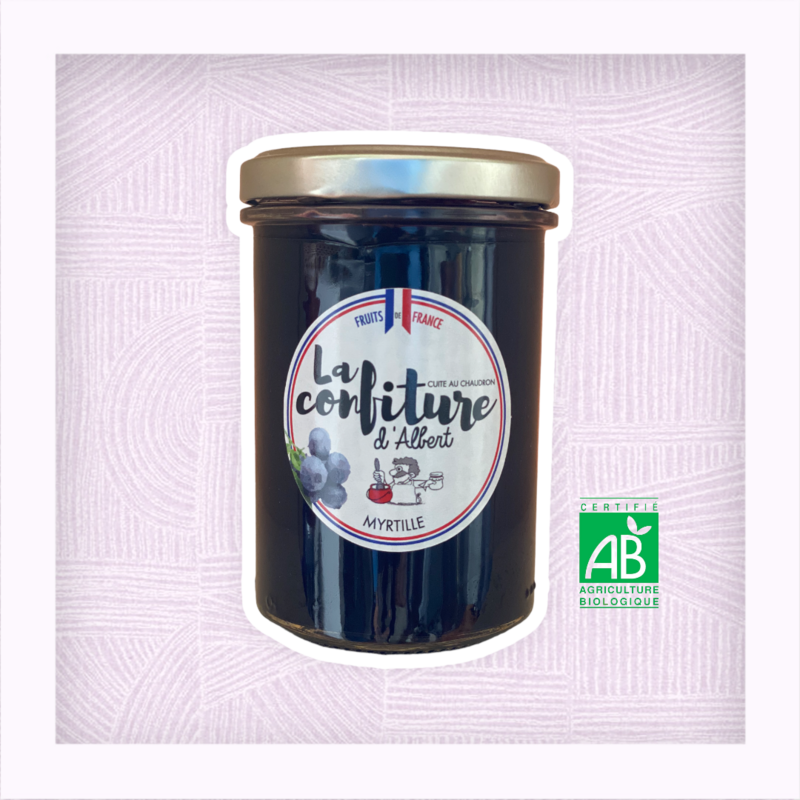 Confiture bio de Myrtille 240 grs