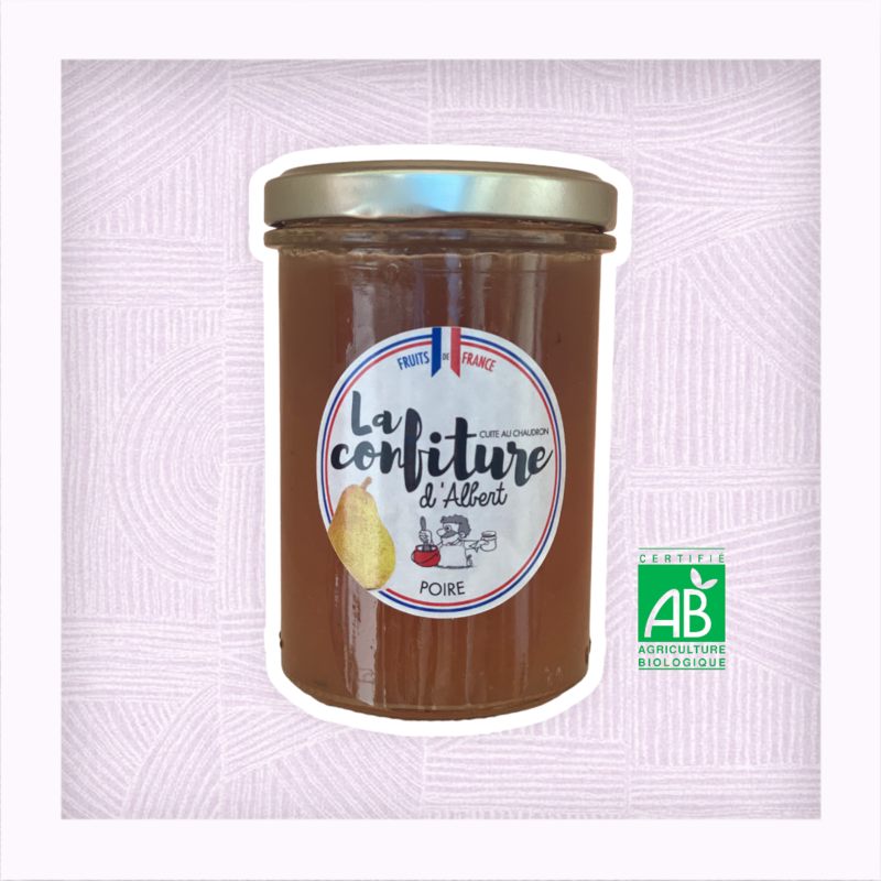 Confiture bio de Poire 240 grs