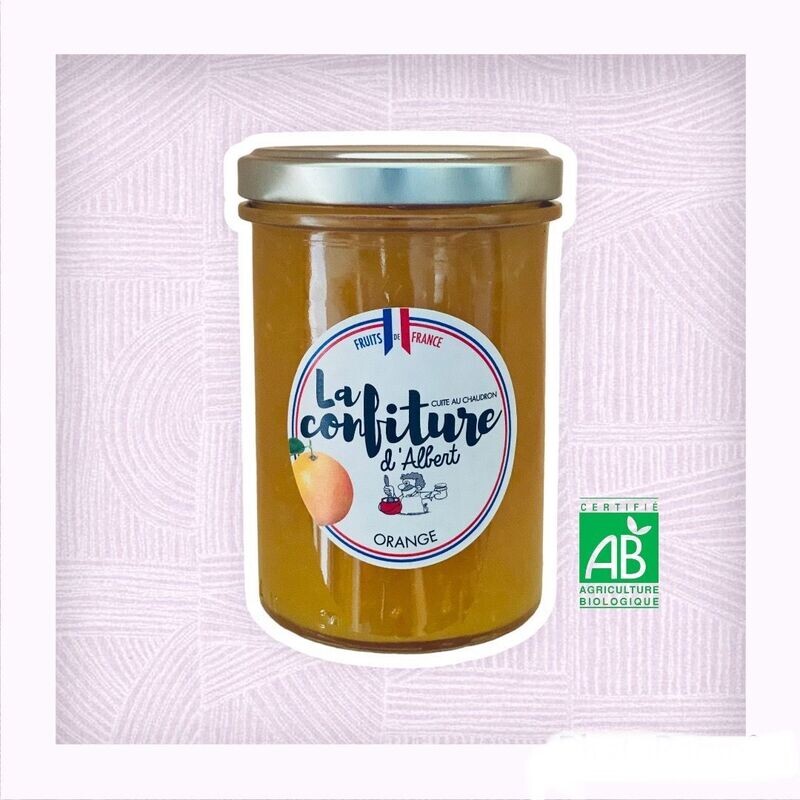 Confiture bio d'Orange 240 grs