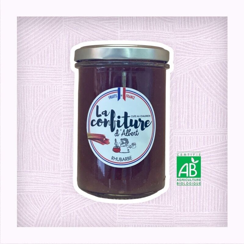 Confiture bio de Rhubarbe