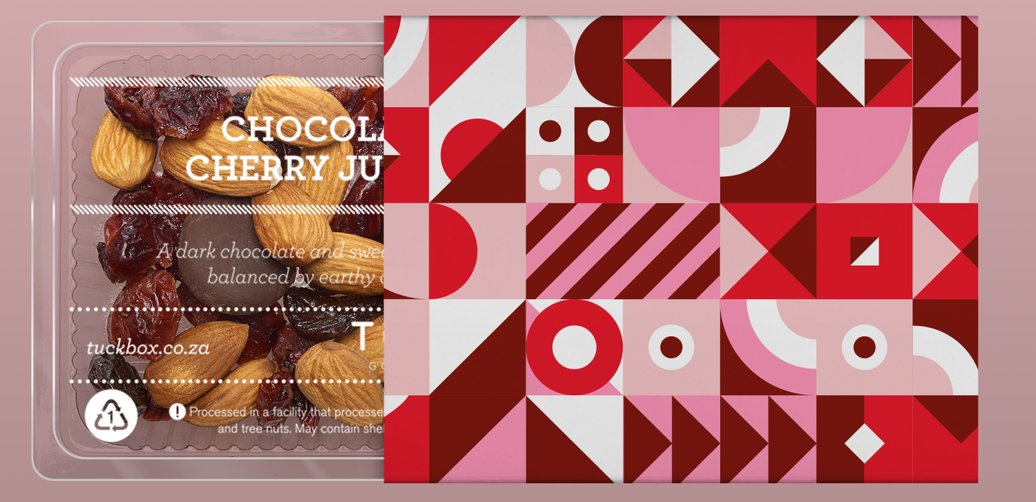 CHOCOLATE CHERRY JUBILLEE + PRINTED VALENTINES SLEEVE