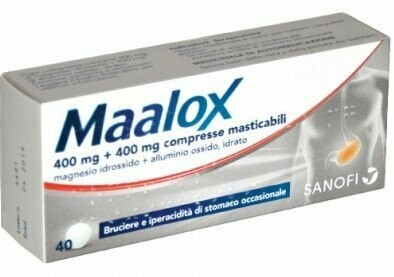 MAALOX 400+400 mg 40 compresse masticabili