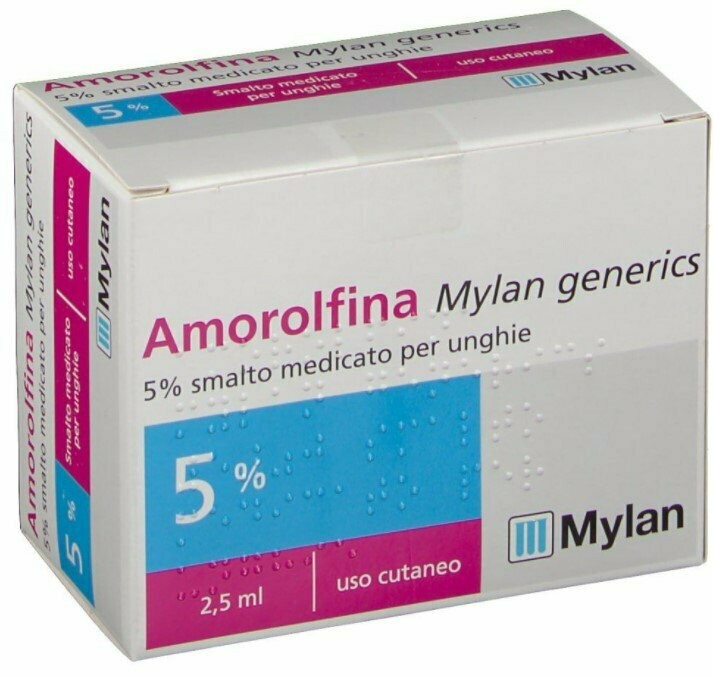 AMOROLFINA MYLAN SMALTO 5% 2,5 ml
