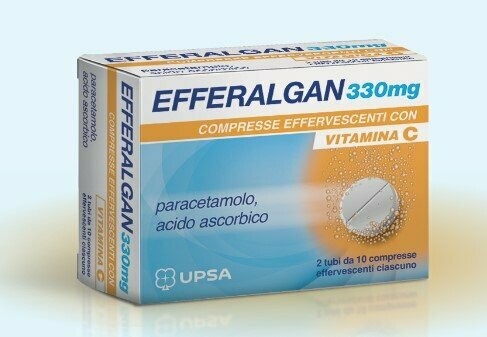 EFFERALGAN con VITAMINA C 33'mg + 200 mg 20 Compresse Effervescenti