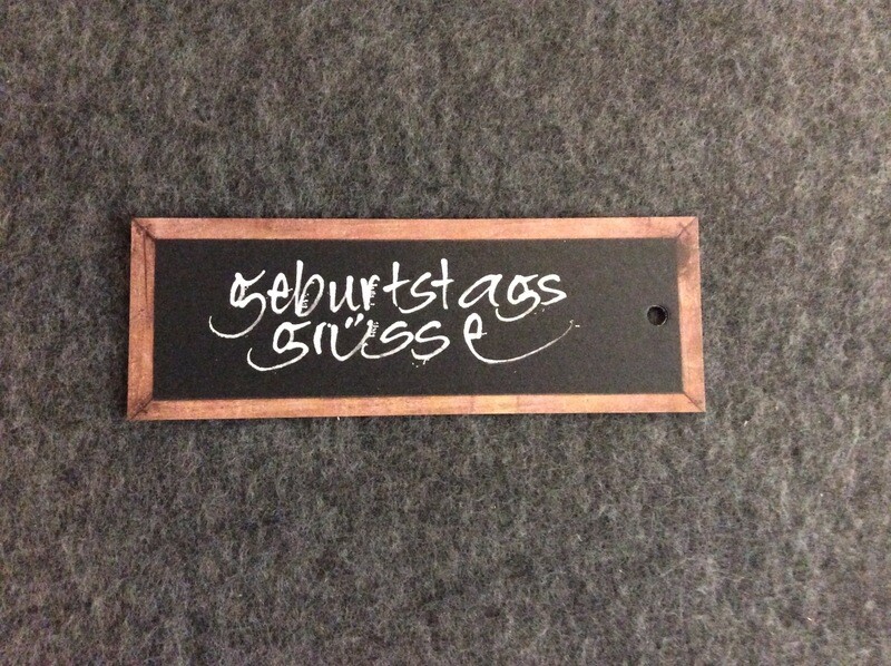 MINI KARTE ZUM HÄNGEN GEBURTSTAGSGRÜSSE