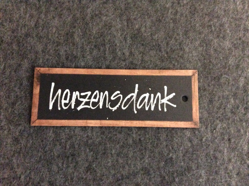 MINI KARTE ZUM HÄNGEN HERZENSDANK