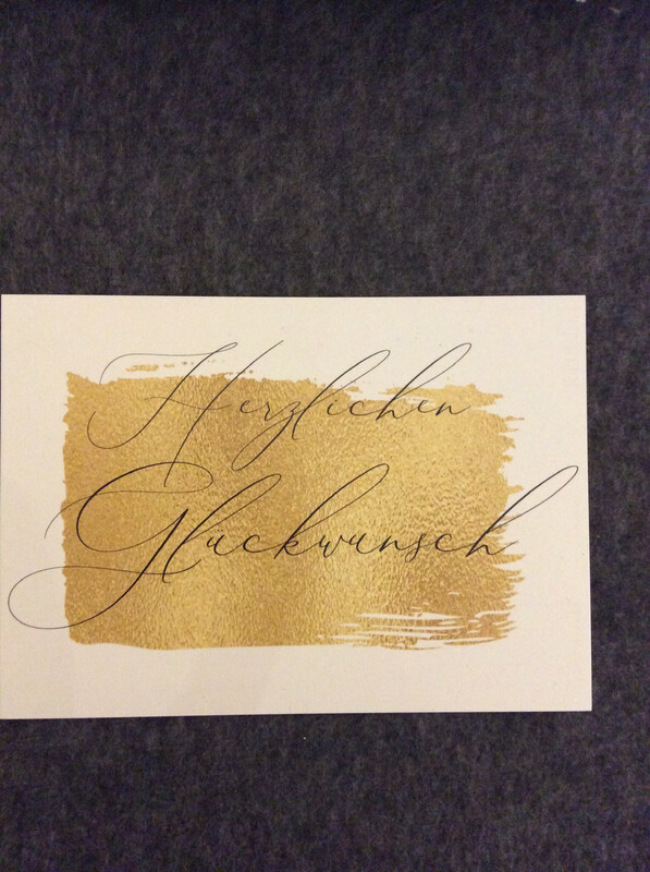 POSTKARTE HERZLICHEN GLÜCKWUNSCH