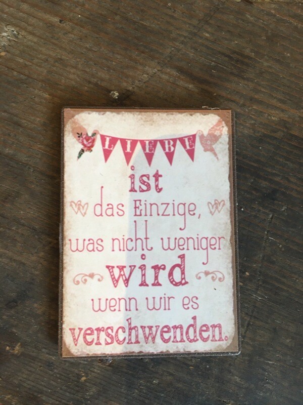 MAGNET MIT SPRUCH