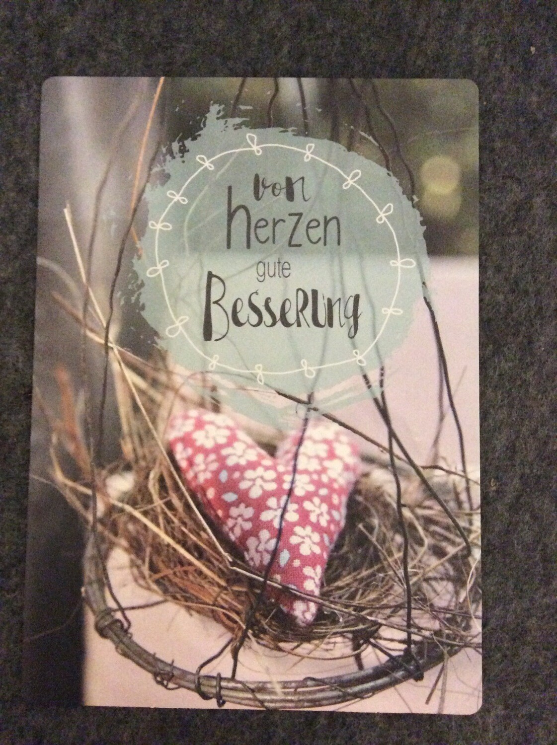 POSTKARTE  GUTE BESSERUNG.....
