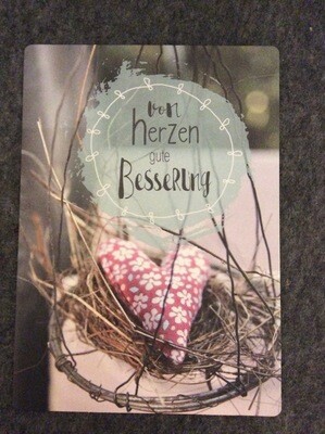 POSTKARTE  GUTE BESSERUNG.....