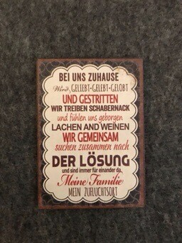 MAGNET MIT SPRUCH