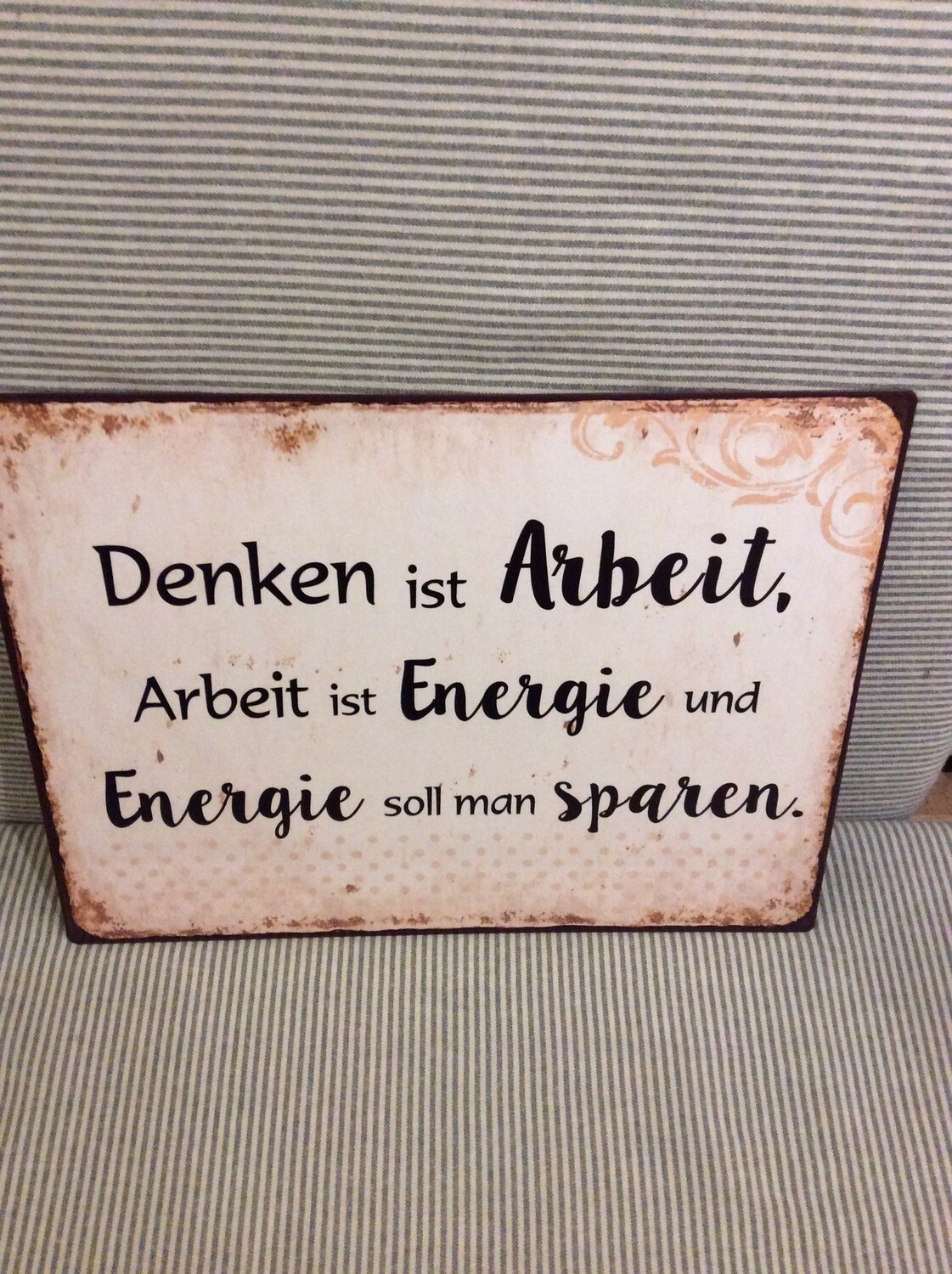 SCHILD MIT SPRUCH
