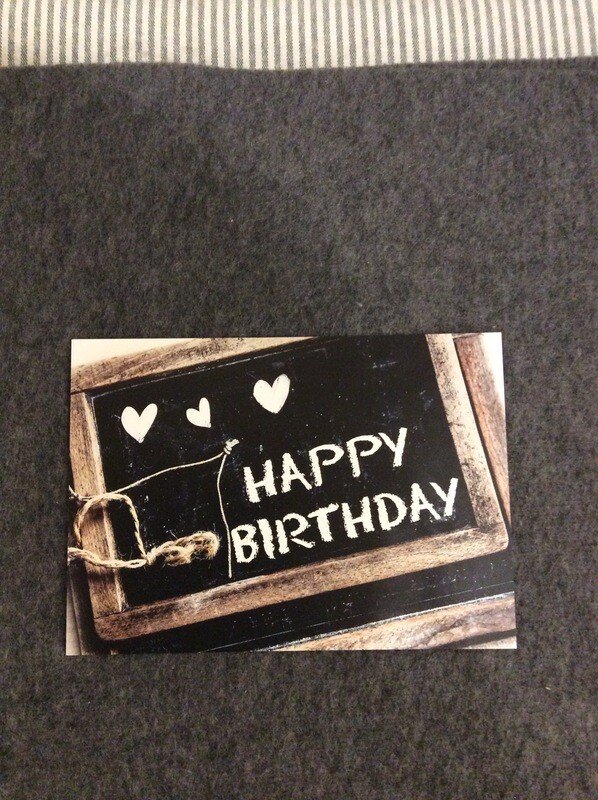 POSTKARTE HAPPY BIRTHDAY