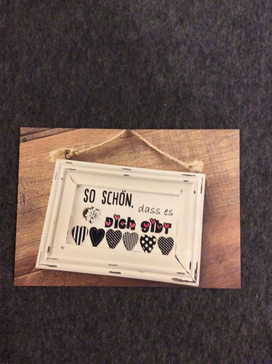 POSTKARTE SCHÖN DAS ES DICH GIBT
