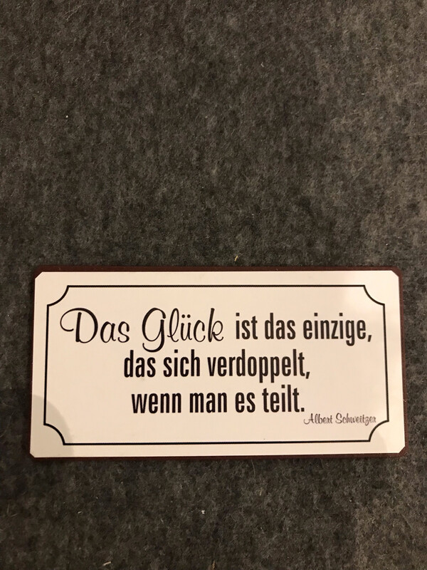 MAGNET MIT SPRUCH