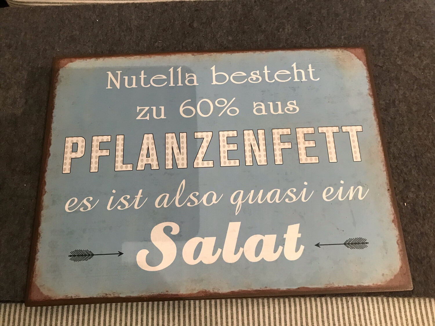 SCHILD MIT SPRUCH
