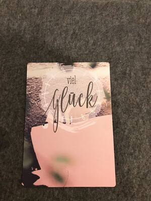 POSTKARTE VIEL GLÜCK