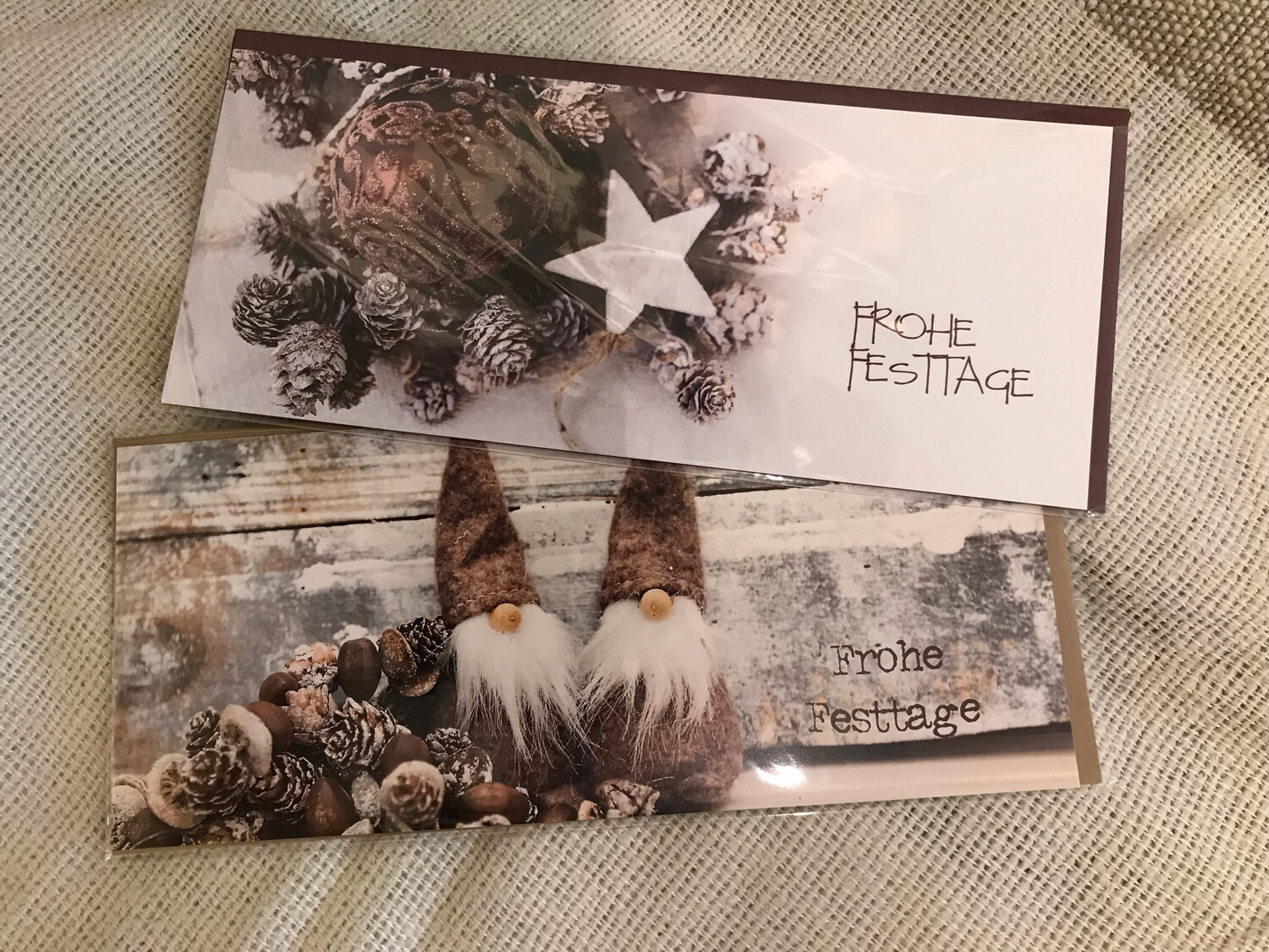 POSTKARTE LANG MIT WEIHNACHTSMOTIV