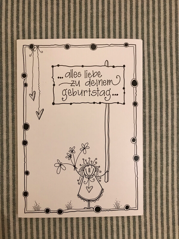 POSTKARTE ALLES LIEBE ZU DEINEM GEBURTSTAG