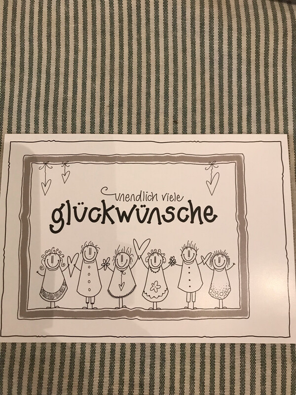 POSTKARTE GLÜCKWÜNSCHE