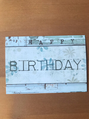 POSTKARTE HAPPY BIRTHDAY