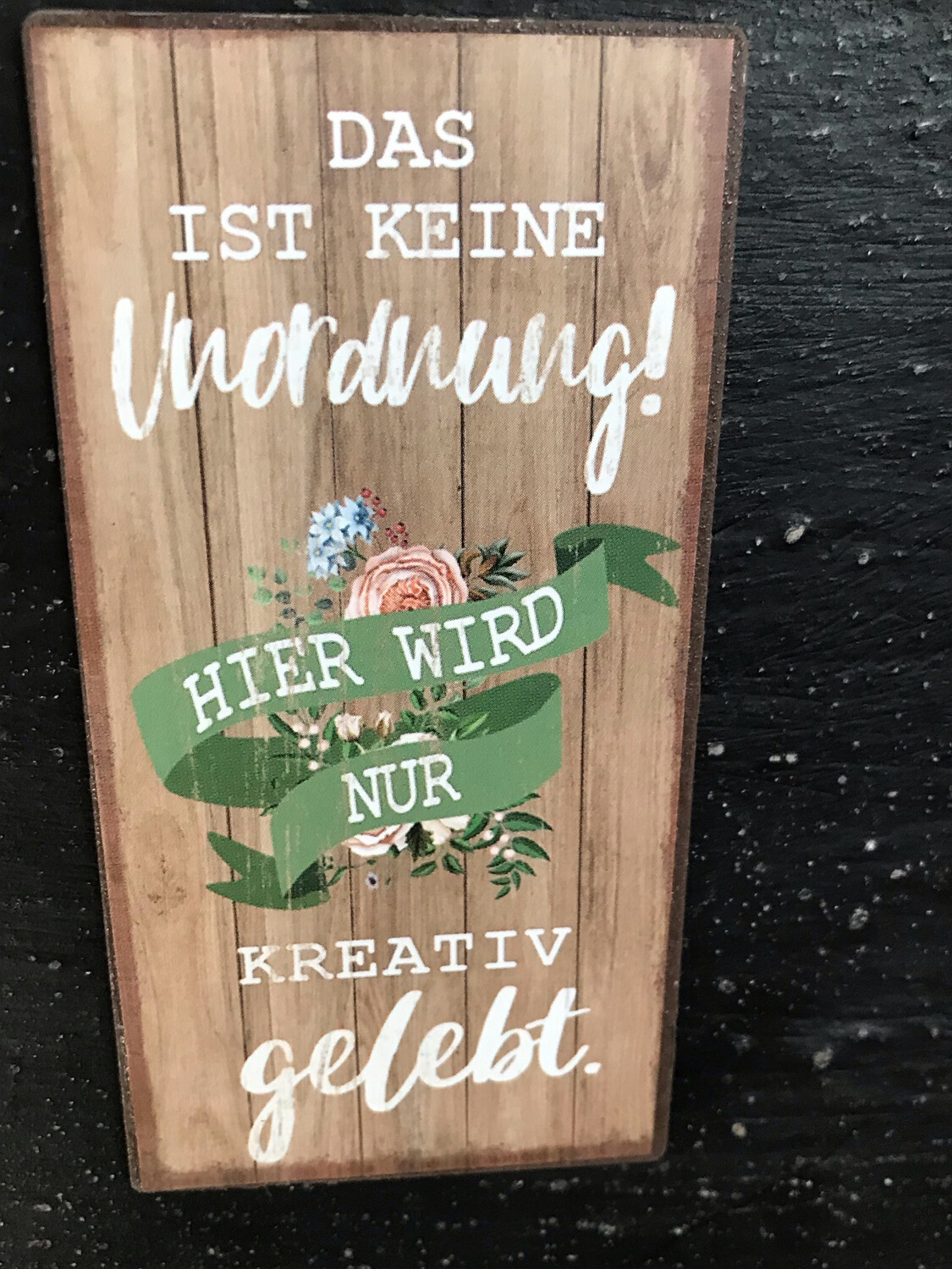 MAGNET MIT SPRUCH