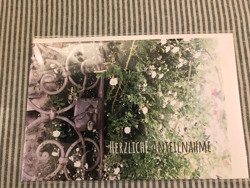 TRAUERKARTE HERZLICHE ANTEILNAHME