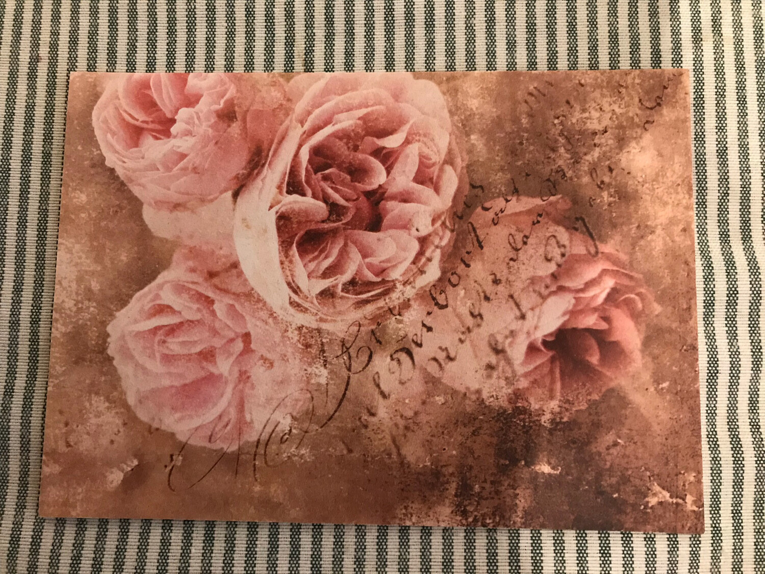 POSTKARTE IM ANTIKLOOK OHNE TEXT