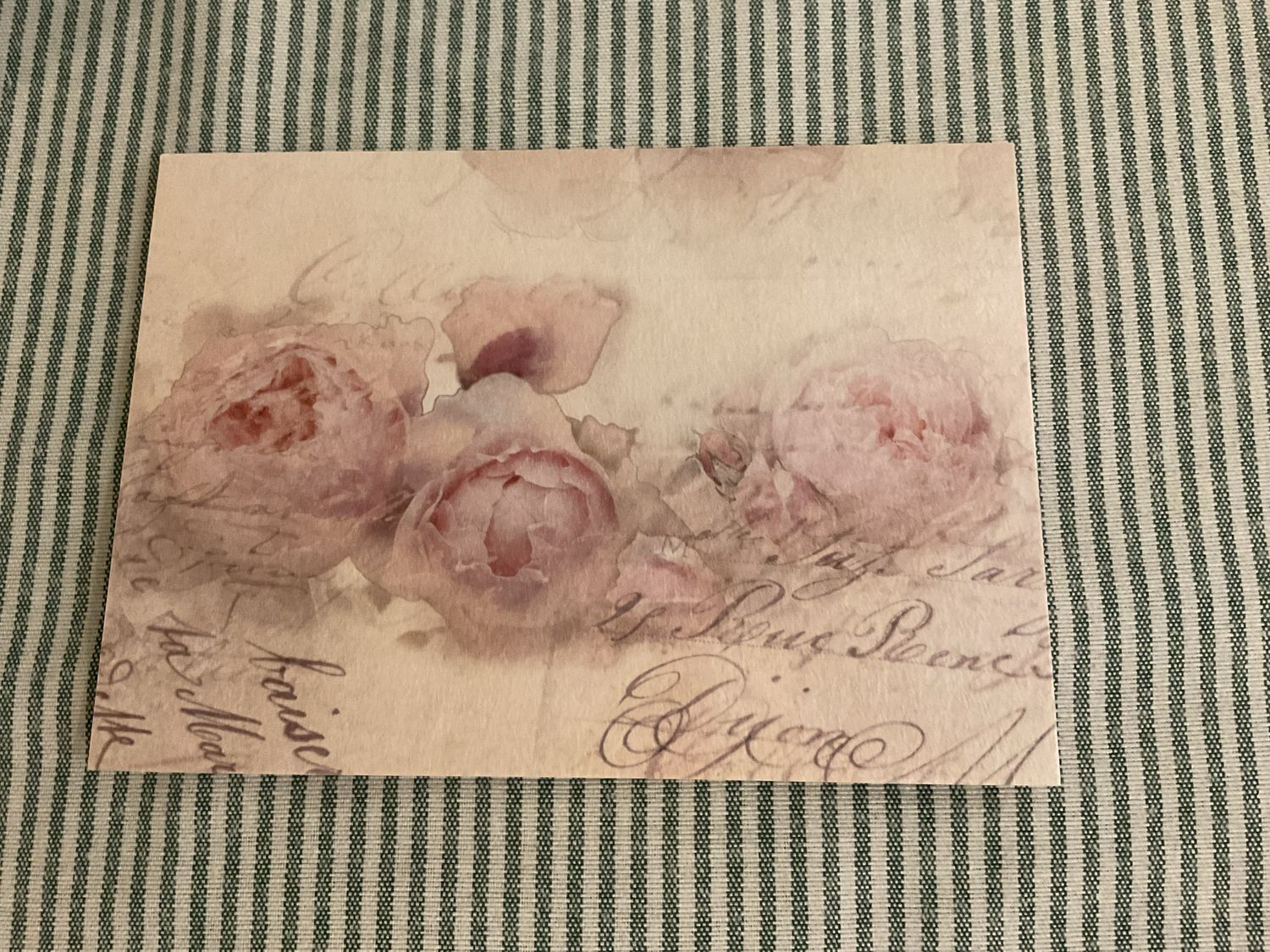 POSTKARTE IM ANTIKLOOK OHNE TEXT