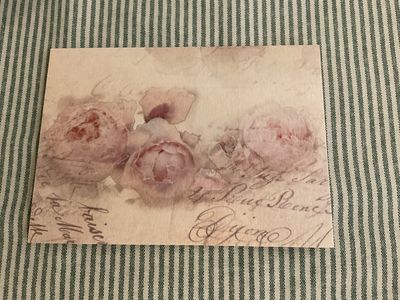 POSTKARTE IM ANTIKLOOK OHNE TEXT