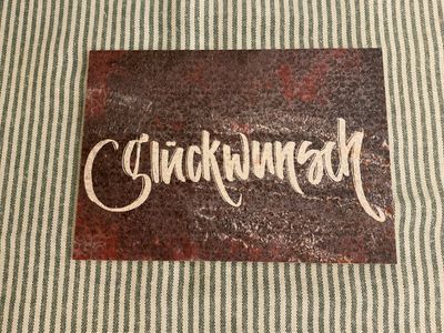 POSTKARTE GLÜCKWUNSCH IM ANTIKLOOK