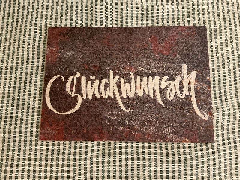 POSTKARTE GLÜCKWUNSCH IM ANTIKLOOK