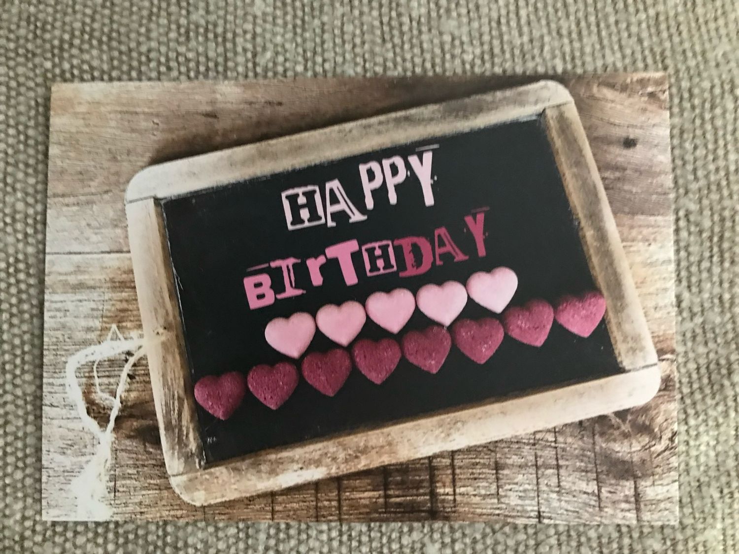 POSTKARTE HAPPY BIRTHDAY