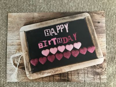 POSTKARTE HAPPY BIRTHDAY
