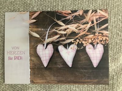 POSTKARTE VON HERZEN FÜR DICH