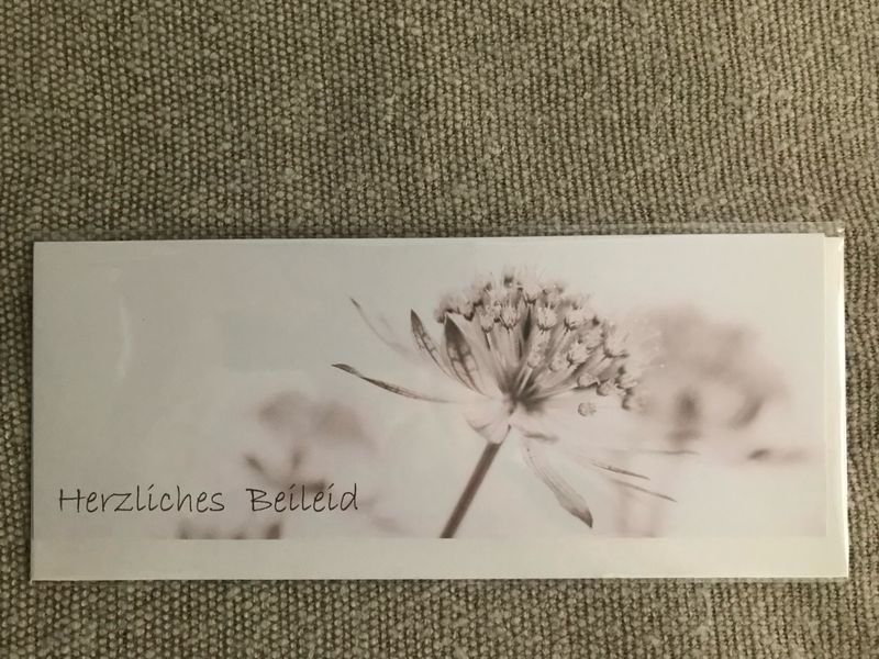 TRAUERKARTE HERZLICHES BEILEID
