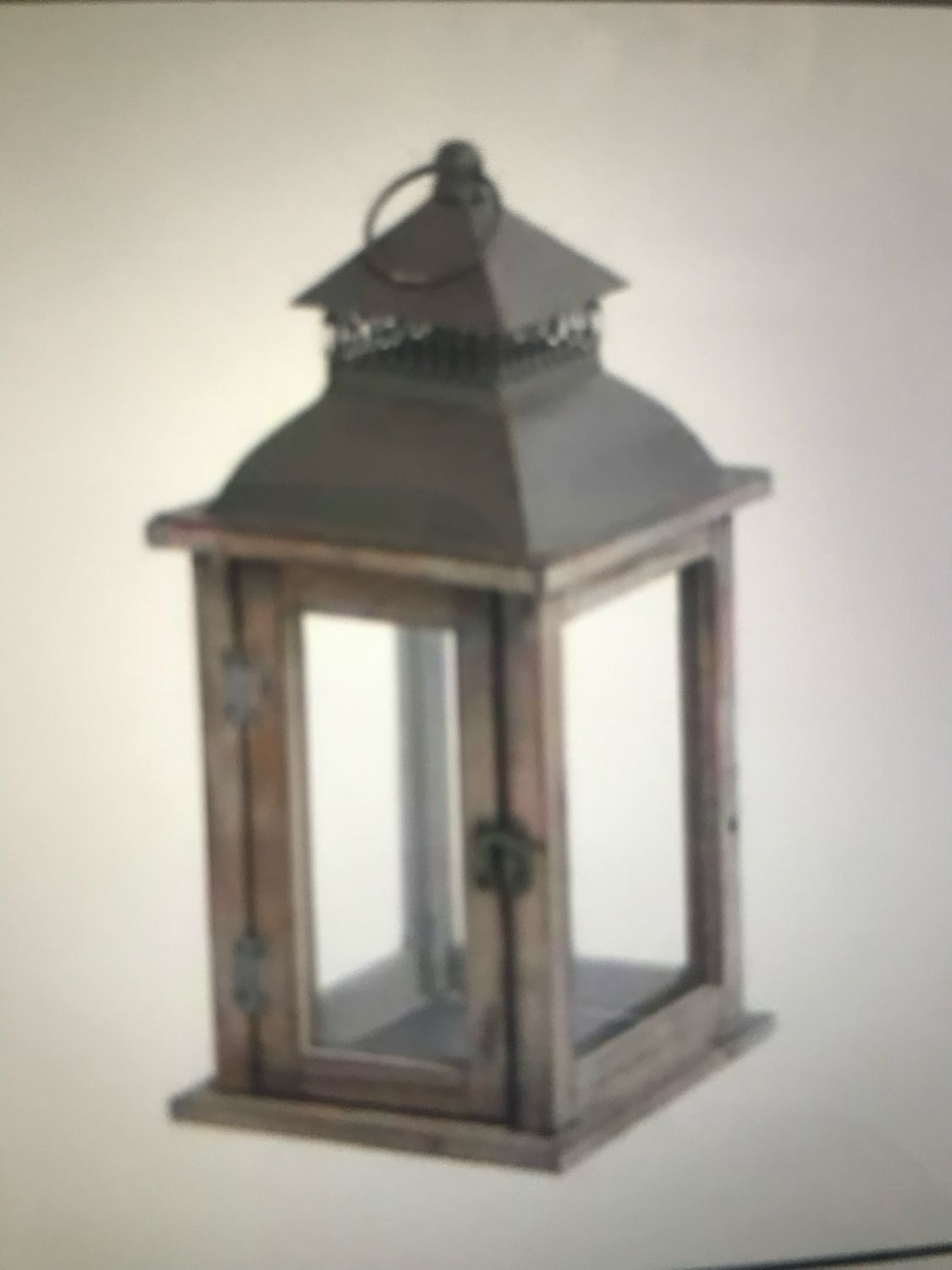 LATERNE AUS HOLZ / METALL