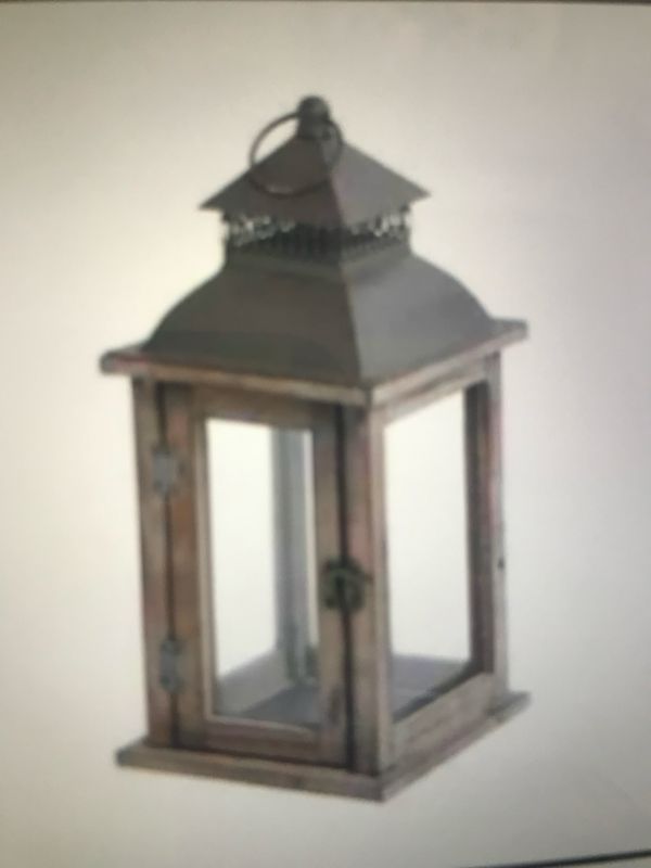 LATERNE AUS HOLZ / METALL