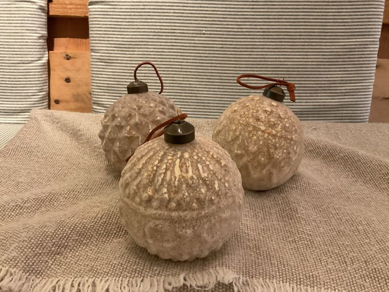 WEIHNACHTSKUGELMAUS GLAS ZUM HÄNGEN