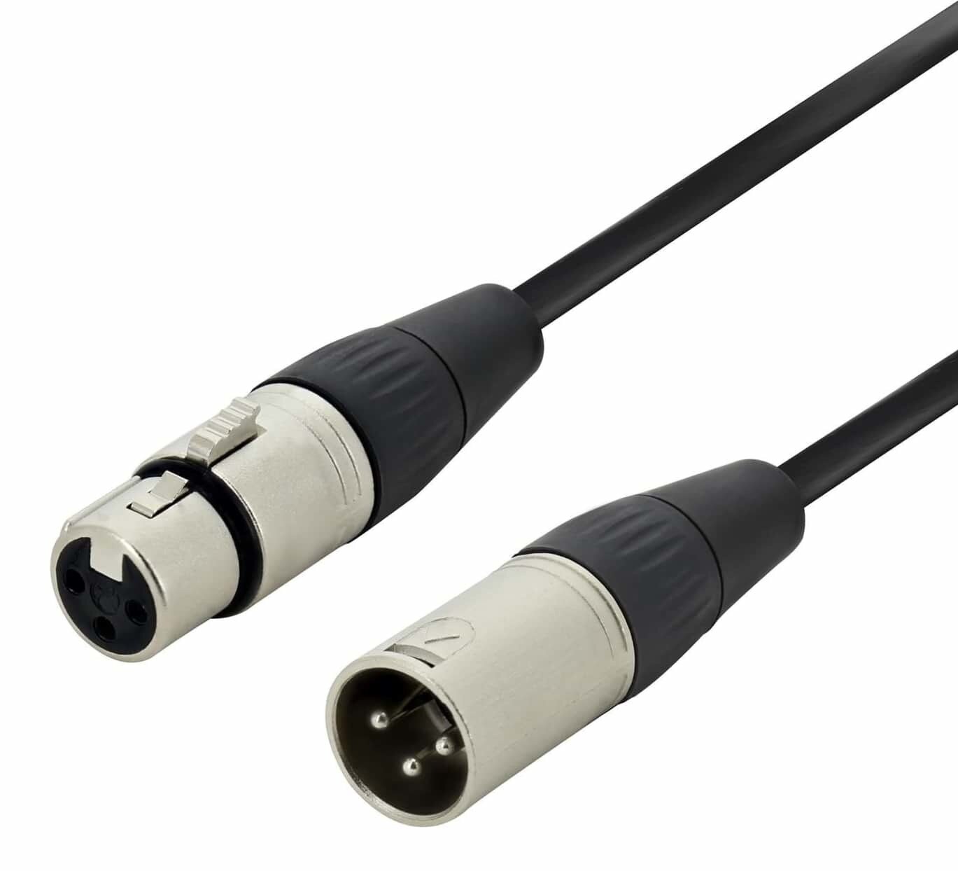 Microphone Cable with 2 Microphone XLR plugs, 5m