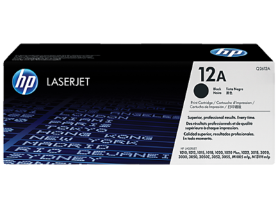 HP 12A Black Original LaserJet Toner Cartridge (Q2612A)