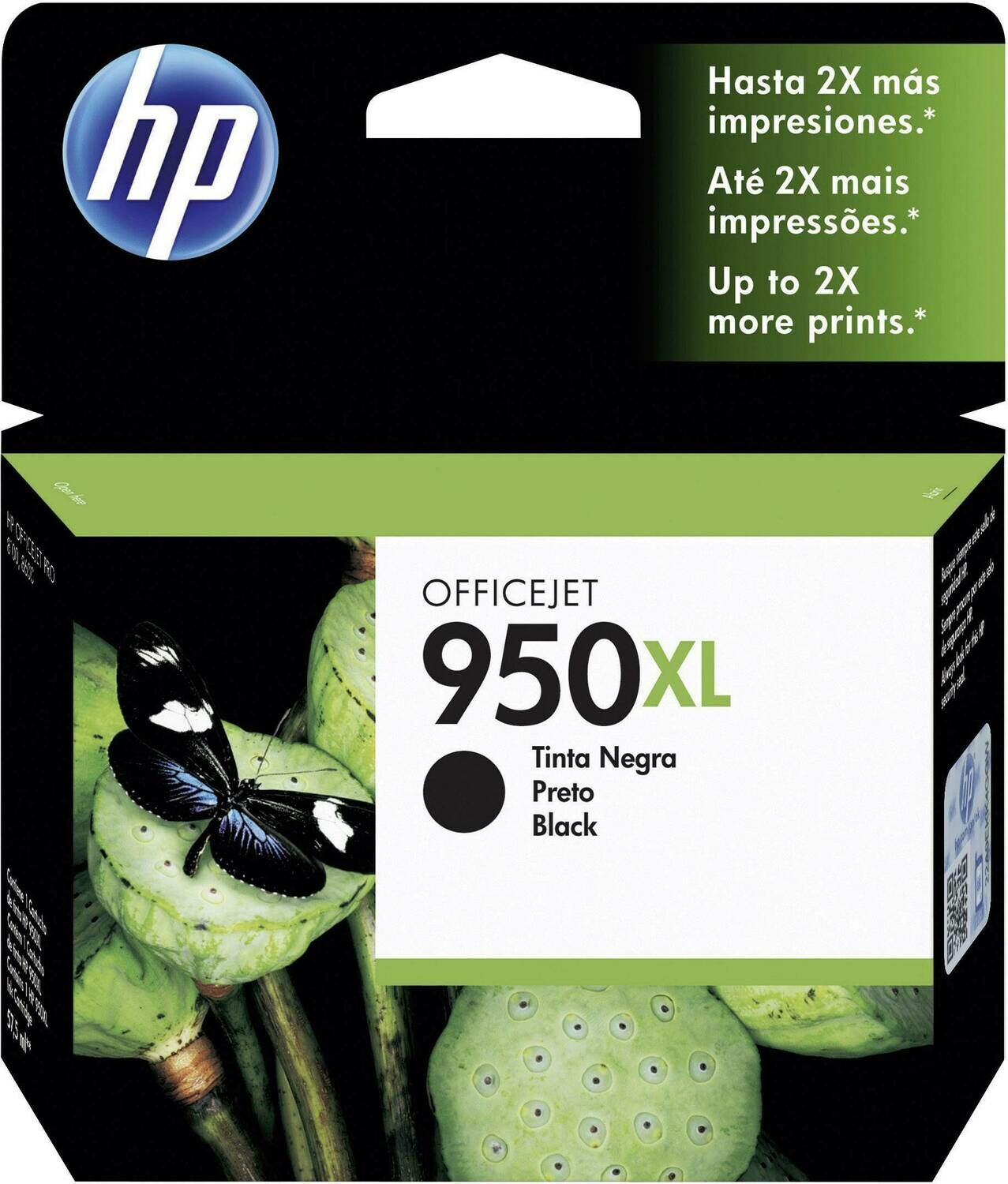 HP 950XL High Yield Black Original Ink Cartridge (CN045AE)