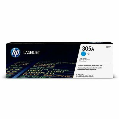 HP 305A Cyan LaserJet Toner Cartridge (CE411A)