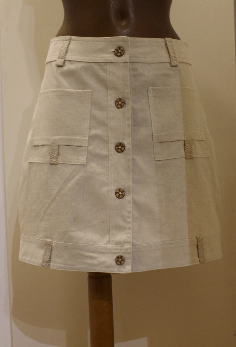 Falda Cáñamo Algodón Orgánico / Hemp & Bio Cotton Skirt - L41